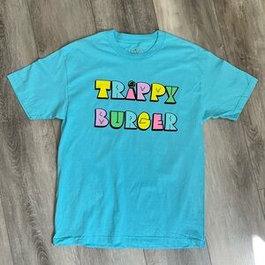 Trippy Burger Classic Graphic Tee Shirt size Large New Without Tags
